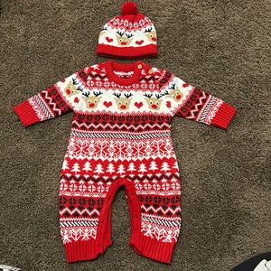 Reindeer Knitted Snowsuit